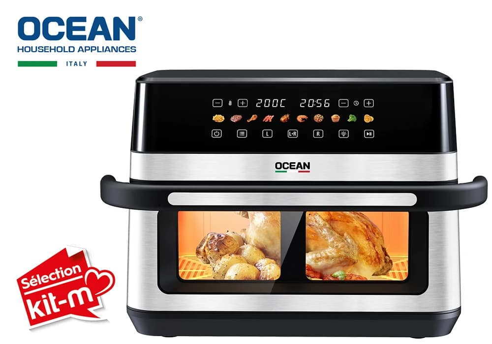 Friteuse Air Fryer 12L avec Fenêtre de Visualisation Ocean (OCAFK22120DWNX) - Image 3