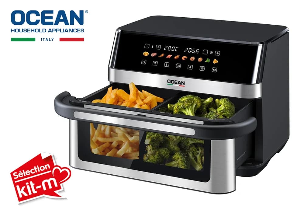 Friteuse Air Fryer 12L avec Fenêtre de Visualisation Ocean (OCAFK22120DWNX) - Image 2