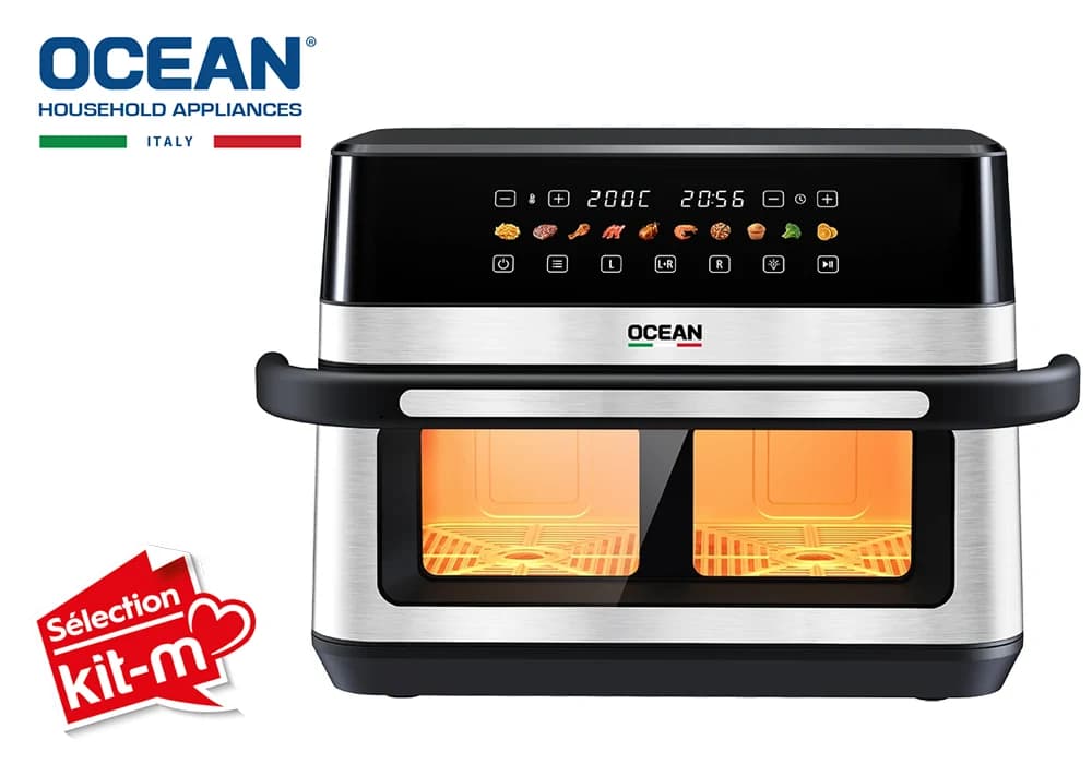 Friteuse Air Fryer 12L avec Fenêtre de Visualisation Ocean (OCAFK22120DWNX) - Image 1