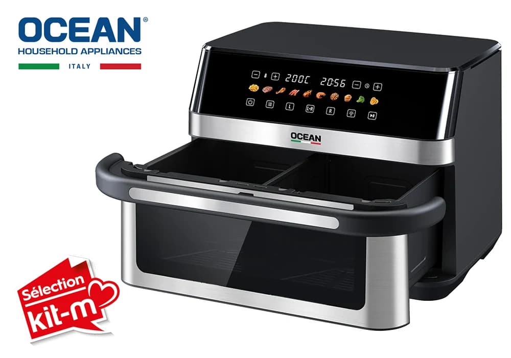 Friteuse Air Fryer 12L avec Fenêtre de Visualisation Ocean (OCAFK22120DWNX) - Image 4