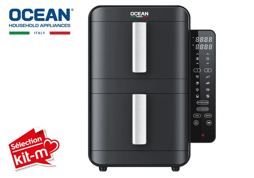 Friteuse Air Fryer 9L Double Bac Ocean (OCAFK24902DN) - Image 2