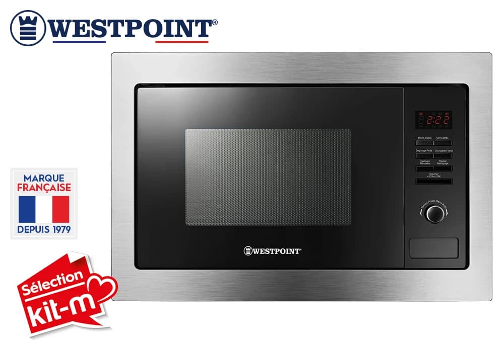 Micro Ondes Grill Encastrable 25 Litres Inox Westpoint (WBMS2525EGGNI) - Image 1