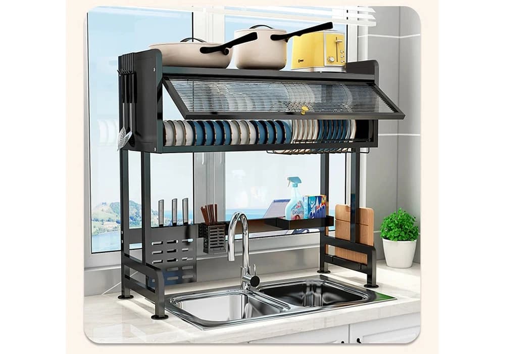 Égouttoir à Vaisselles Noir YAO - Image 1