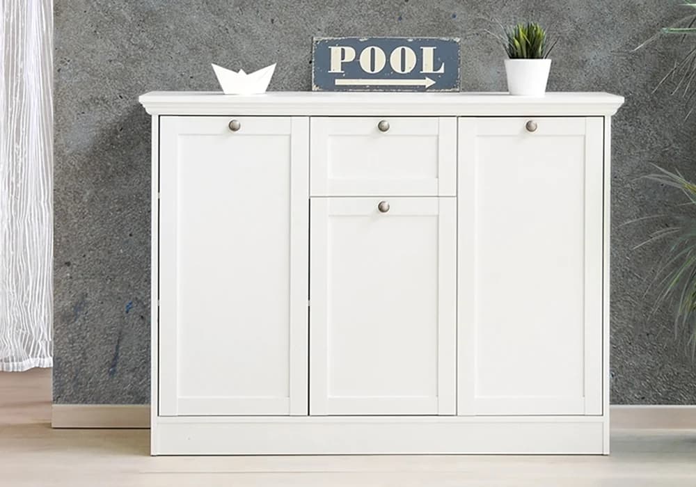 Bahut Bas 3 Portes 1 Tiroir (Collection Landwood) - Image 1