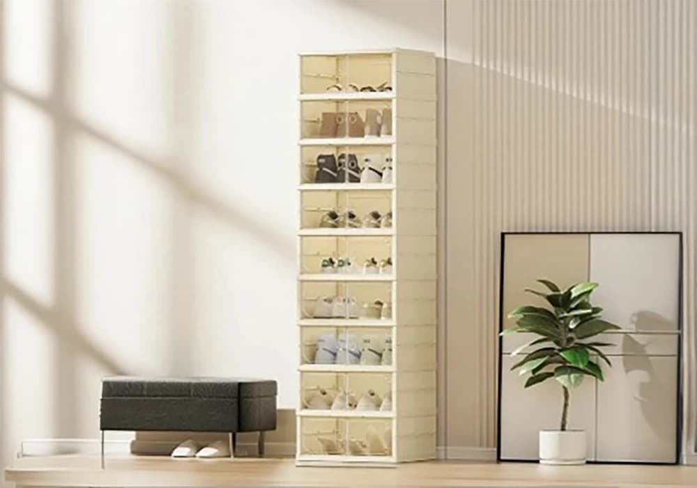 Meubles à Chaussures 9 Niveaux 18 Portes - Image 1