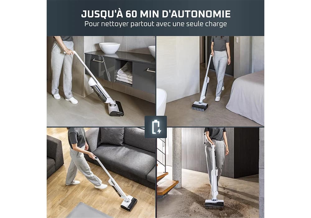 Aspirateur Laveur sans Fil X-Clean 10 Rowenta (GZ7035WO) - Image 5