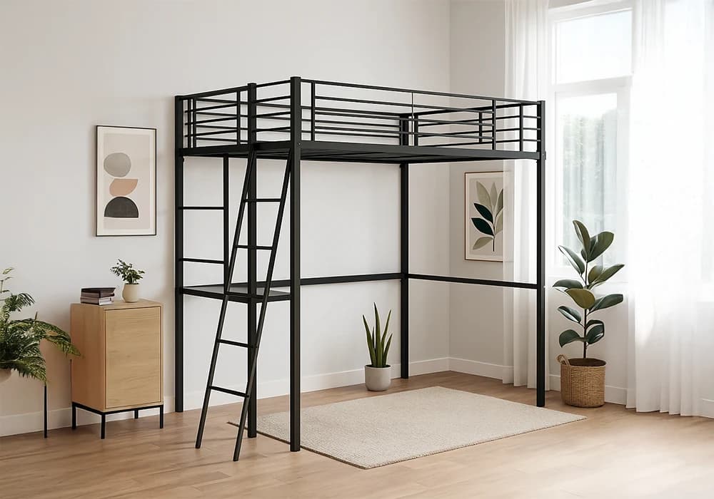 Lit Mezzanine avec Bureau 140x190cm JOZEN - Image 1