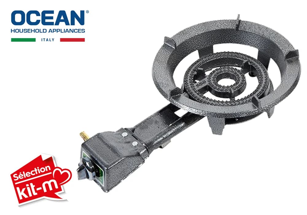 Réchaud à Gaz avec Brûleur en Fonte Ocean (OCCGSL185PRO) - Image 1