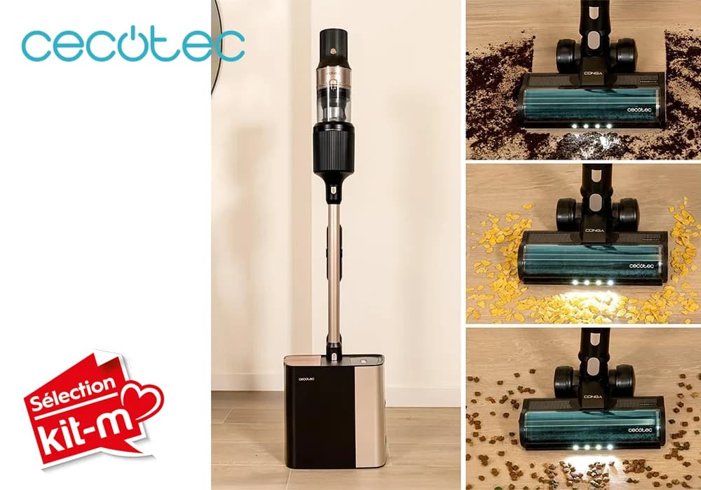 Aspirateur-Balai sans Fil avec Base de Vidange Automatique Conga Rockstar 5500 Hurricane Station Pet Flex Cecotec (A01_EU01_102268) - Image 2