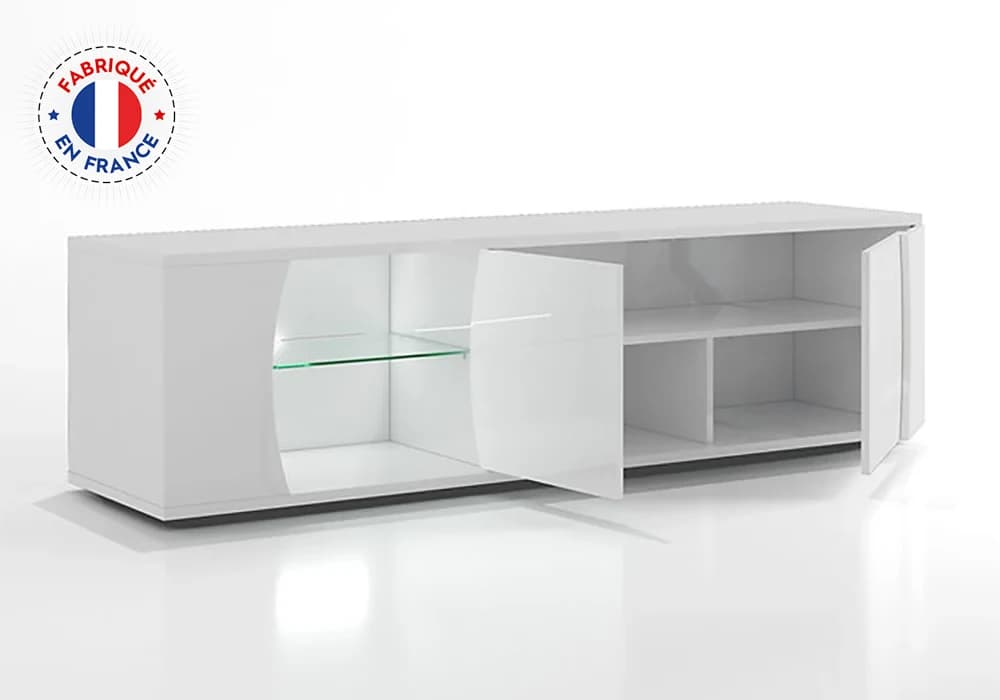 Meuble TV LED 2 Portes (Collection PULP) - Image 3