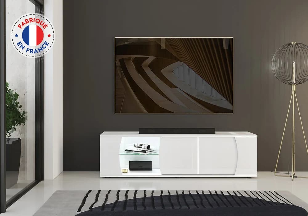 Meuble TV LED 2 Portes (Collection PULP) - Image 1