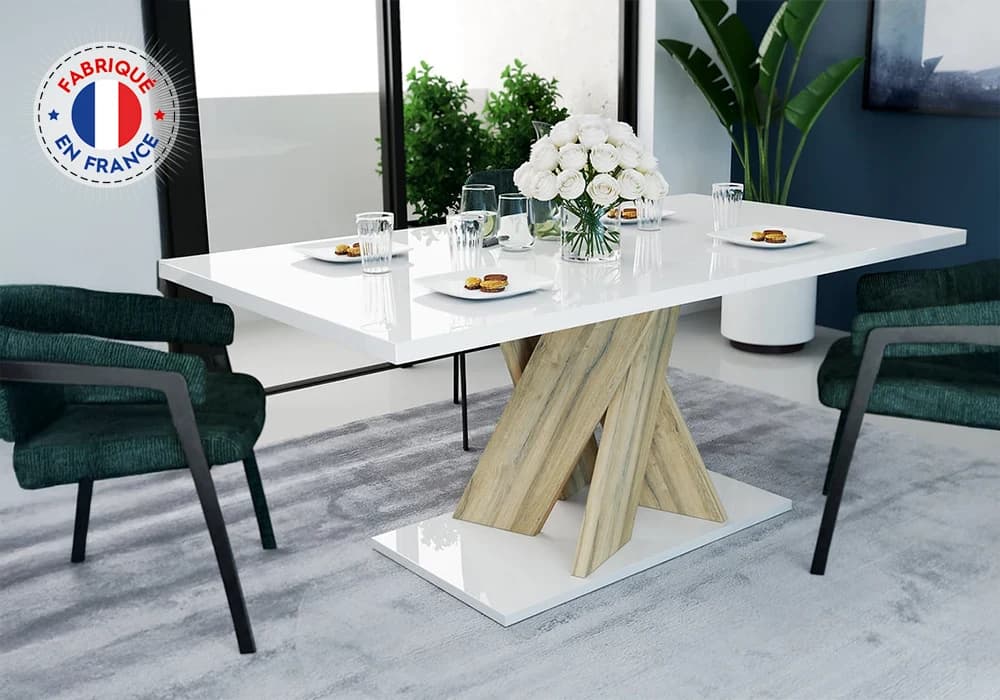 Table Rectangulaire avec 1 Allonge (Collection Castel) - Image 1