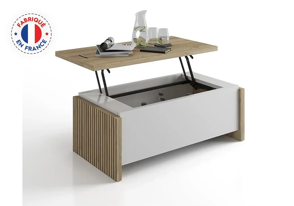 Table Basse avec Plateau Relevable (Collection Castel) - Image 2