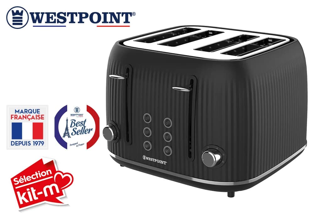 Grille-Pain 4 Fentes ﻿DARKVIBE Line Westpoint (WITH-42325.PN) - Image 1