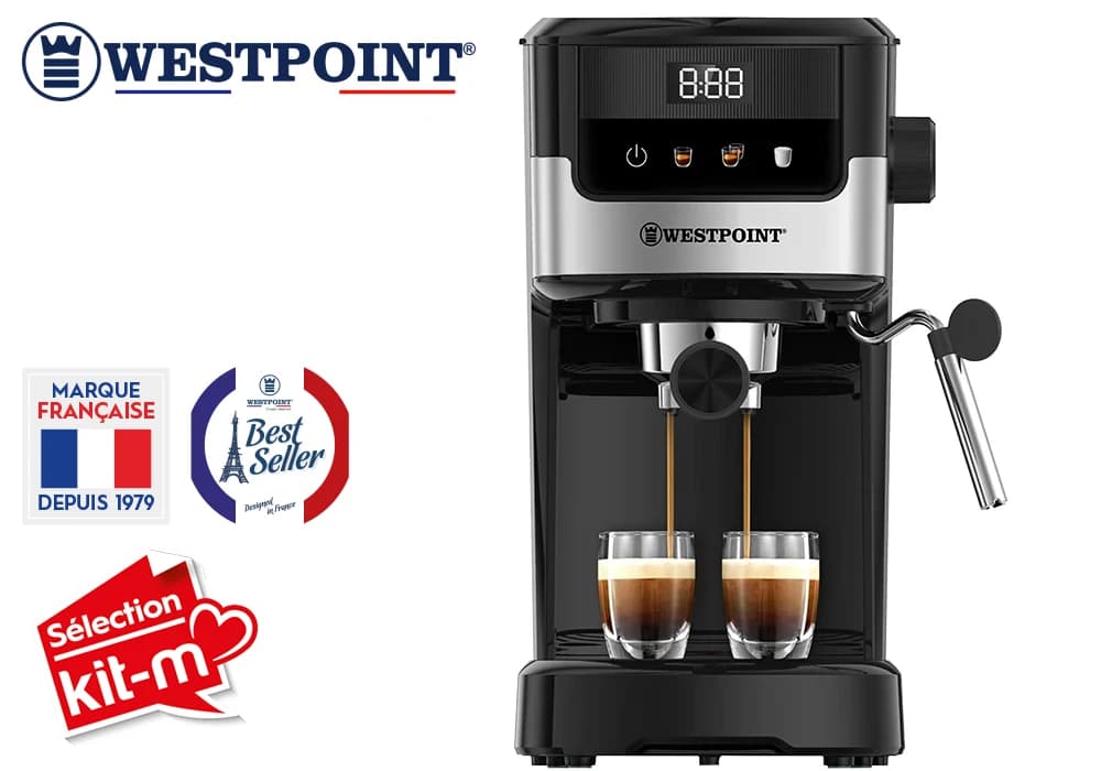 Cafetière Expresso Percolateur DARKVIBE Line Westpoint (WCMD-151125.PDN) - Image 2