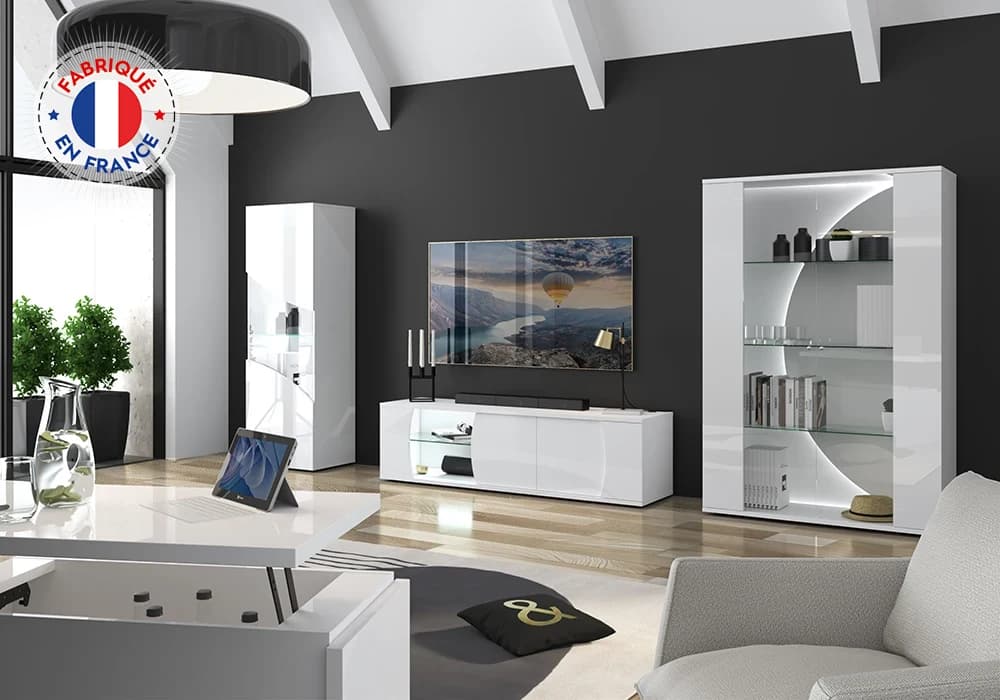 Meuble TV LED 2 Portes (Collection PULP) - Image 4