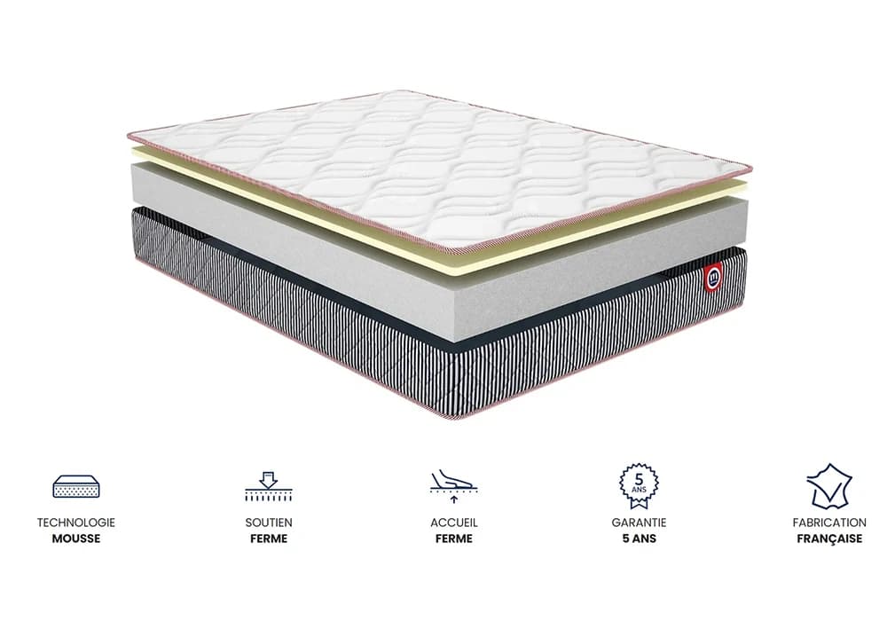 Matelas Marius 160x200cm Merinos - Image 3