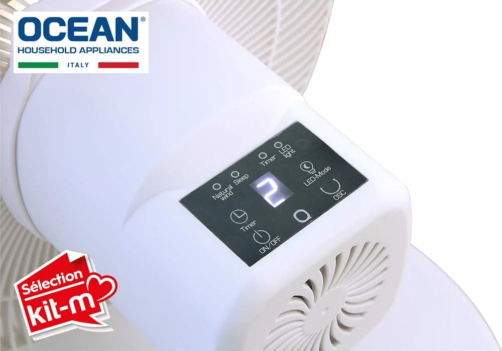 Ventilateur sur Pied & Sol  3en1 12 Pouces Ocean - Image 4