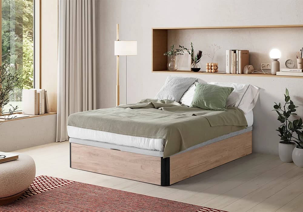 Lit Coffre Relevable 140x190cm SEREN - Image 2