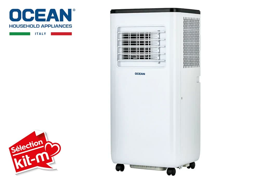 Climatiseur Mobile 3en1 7000 BTU Refroidissement, Déshumidification & Ventilation Ocean (OCACPF7A) - Image 2