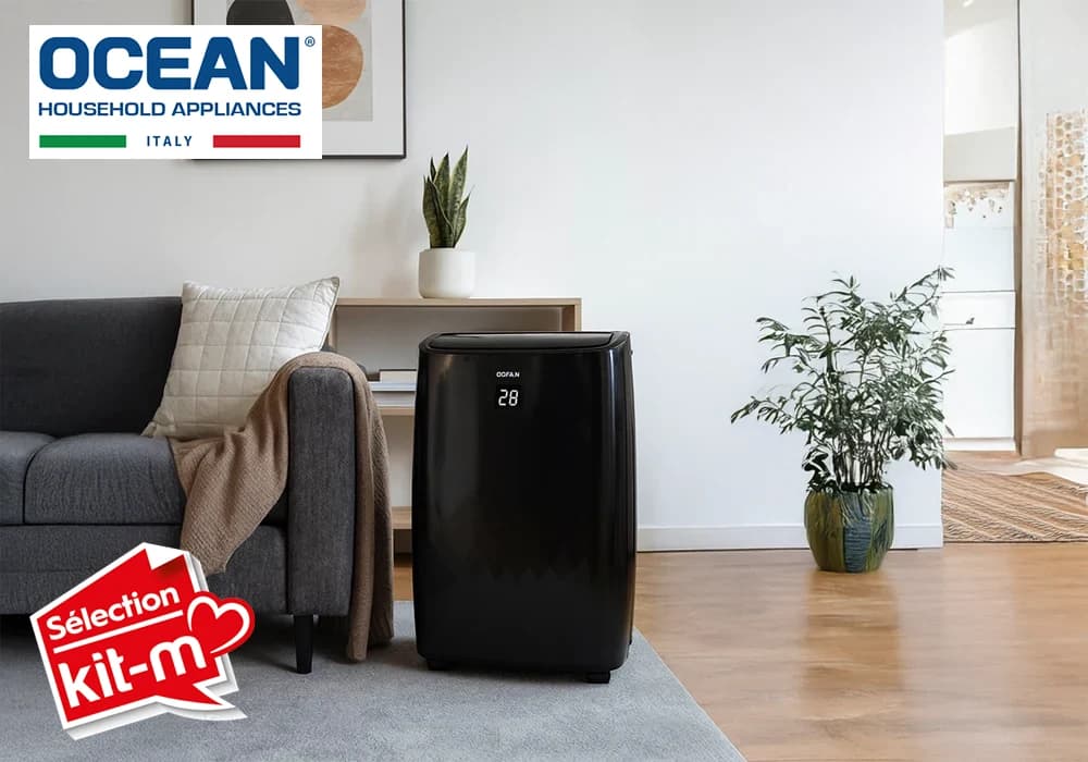 Climatiseur Mobile 3en1 12000 BTU Refroidissement, Déshumidification & Ventilation Ocean (OCACPF12BWFA) - Image 1