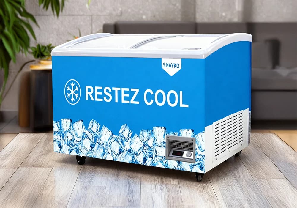 Congélateur Coffre Vitré 370L Nayko - Image 2