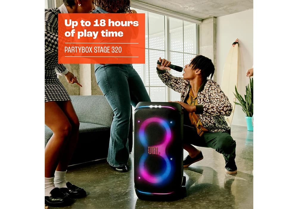 Enceinte Sono Portable PartyBox JBL (JBLPBSTAGE320) - Image 3