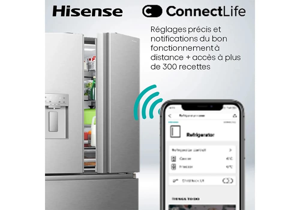 Combiné Multi-Portes 634L Hisense (RF815N4SESE1) - Image 4