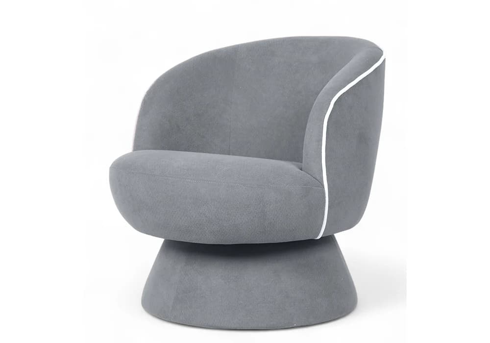 Fauteuil Pivotant Babylon Gris - Image 1