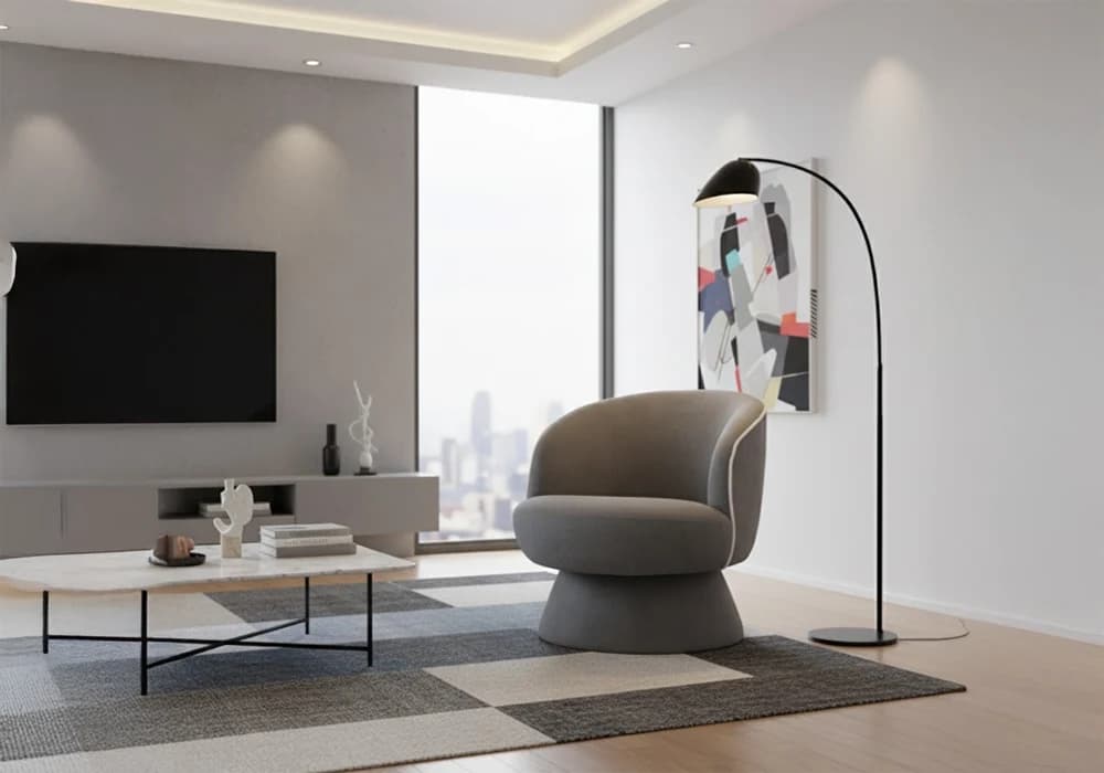 Fauteuil Pivotant Babylon Gris - Image 4