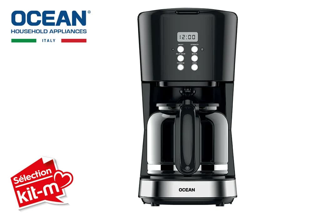Cafetière Filtre 12 Tasses Programmable Ocean (OCCM9015DN) - Image 1
