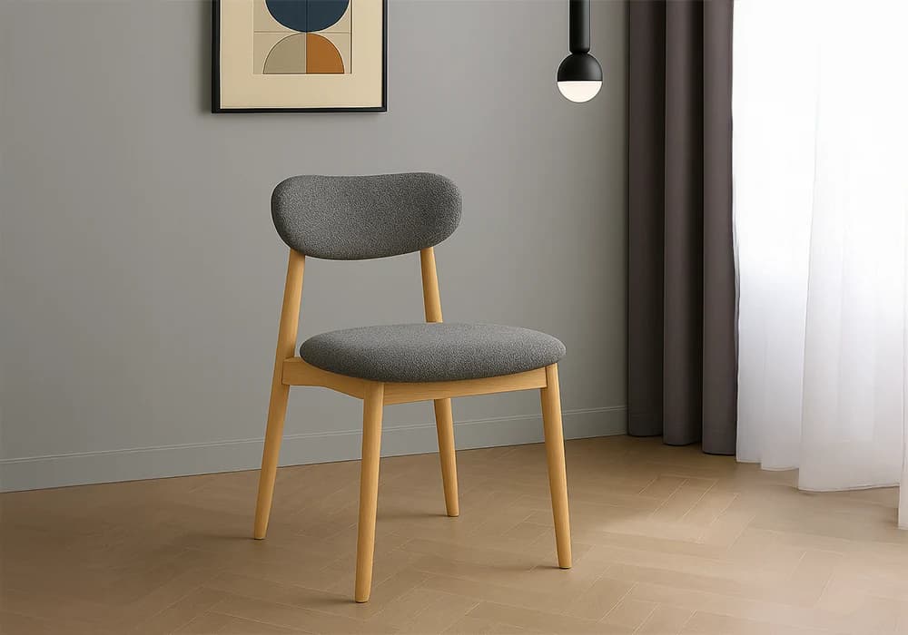 Ensemble Table à Manger avec 6 Chaises Naturel - Image 2