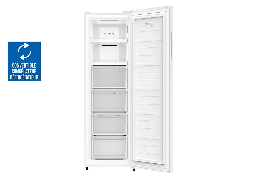 Congélateur Armoire 1 Porte Convertible en Réfrigérateur 206L InoSense - Image 5