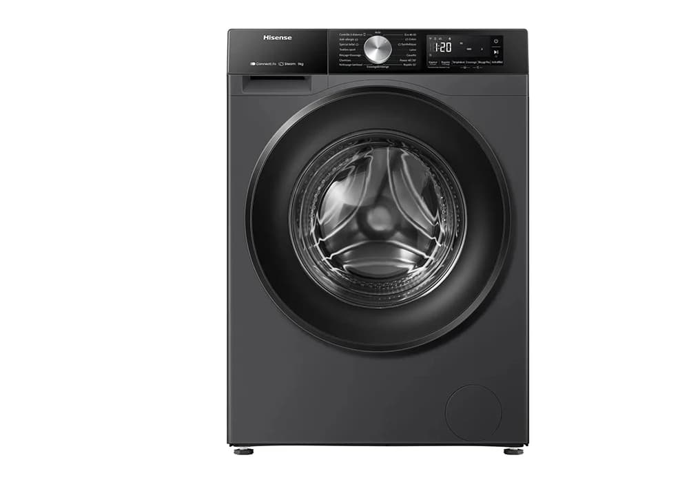 Lave-Linge 9KG Inverter Vapeur Hisense (WF3S9043BB3) - Image 1