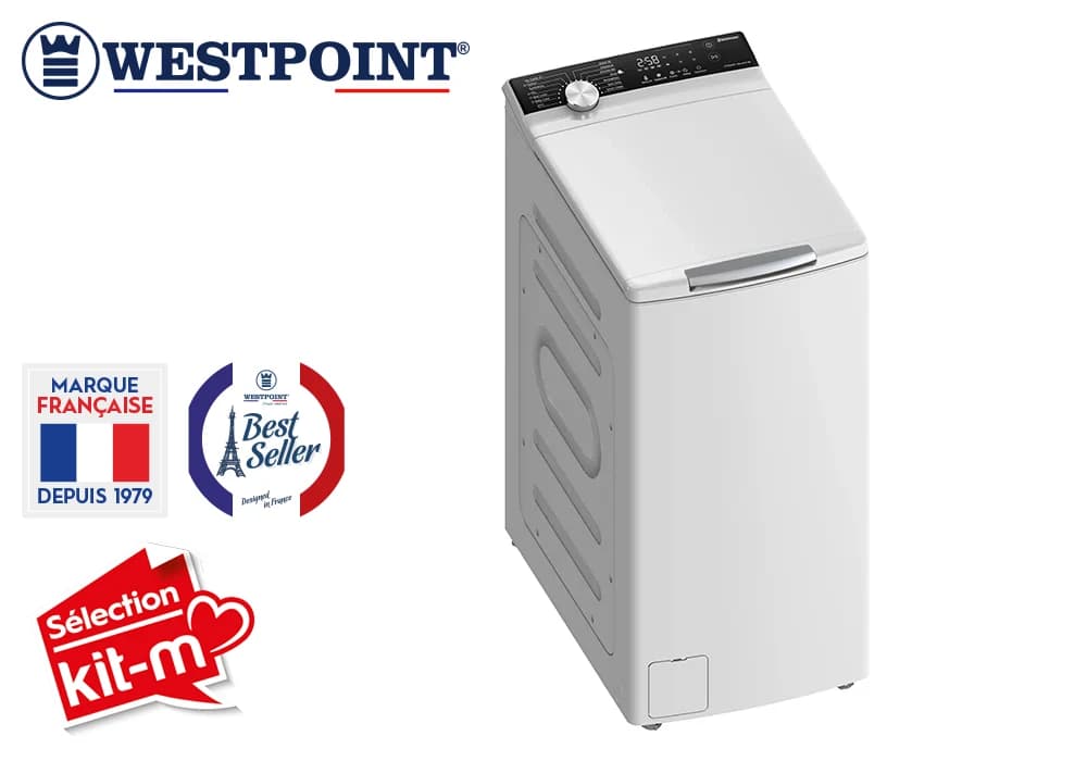 Lave-Linge 8kg  TOP Inverter Westpoint (WLW-813A24) - Image 1