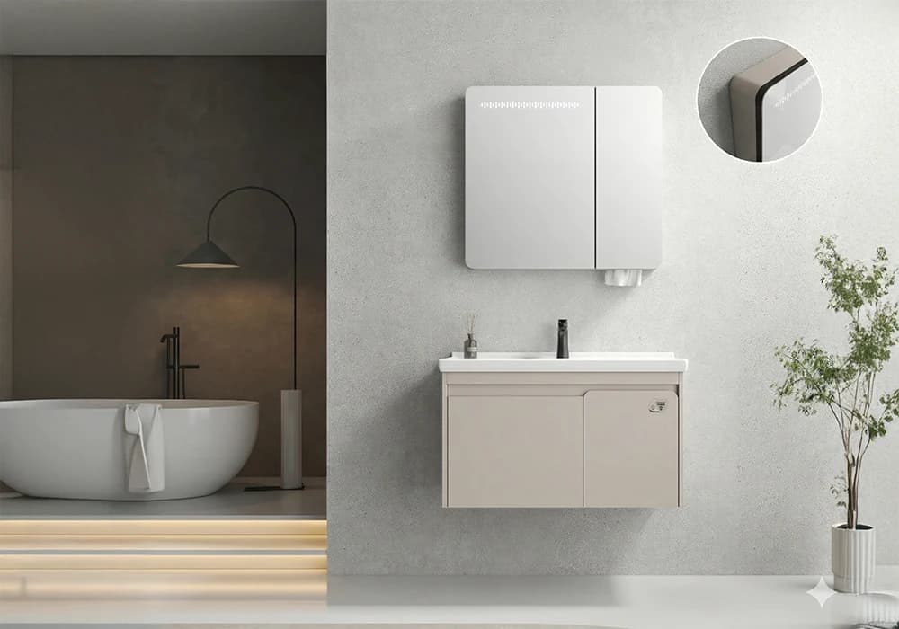 Ensemble Salle de Bain avec Meuble sous Lavabo RIVIA 80CM - Image 1