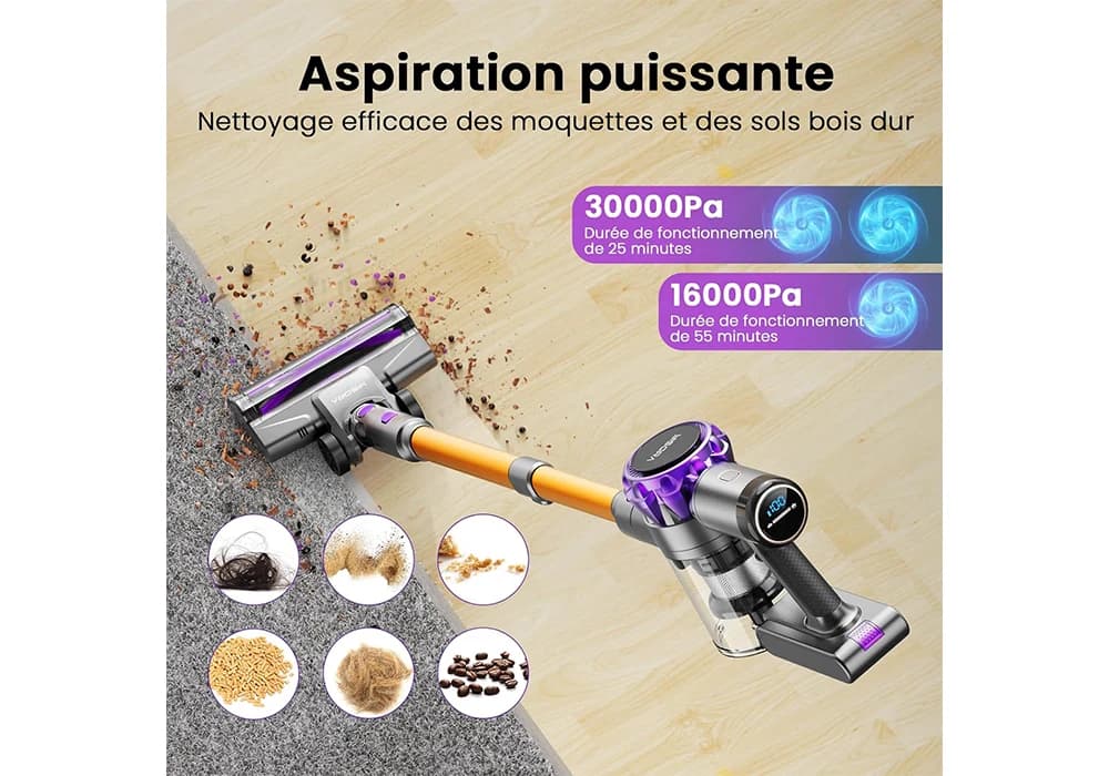 Aspirateur Balai Sans Fil Yisora (S3P) - Image 2