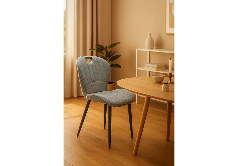 Lot de 6 Chaises MORINE Gris - Image 1