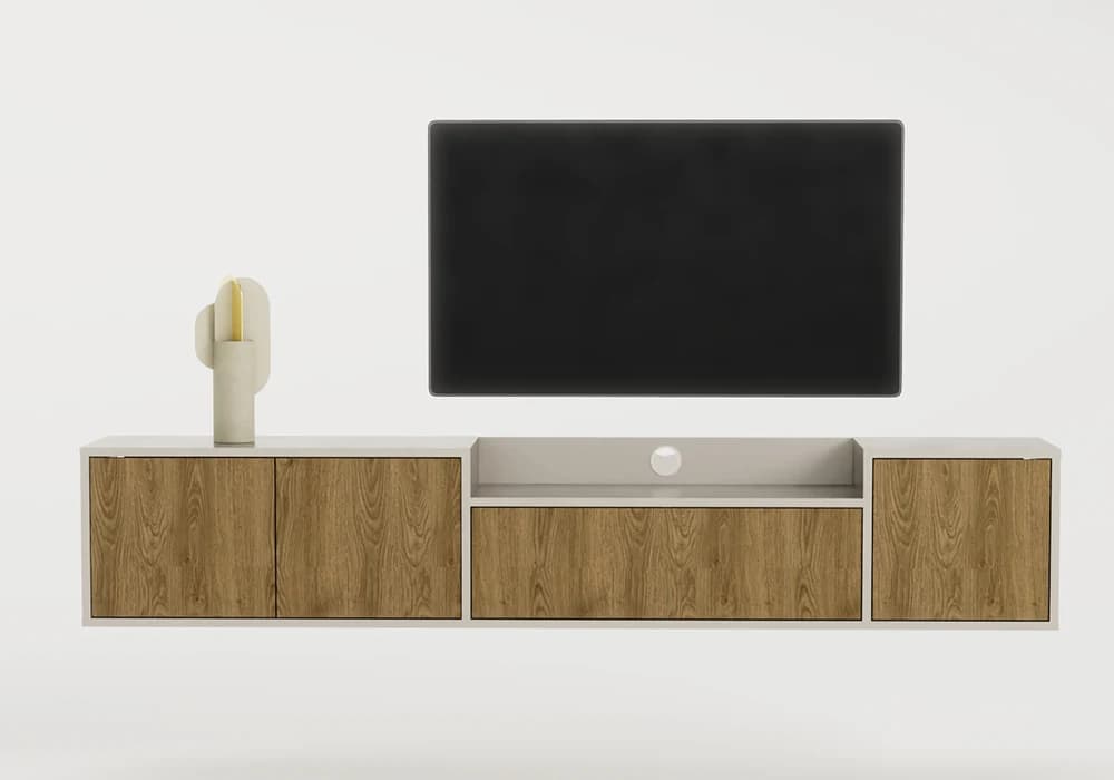Meuble TV Suspendu 3 Portes 200cm (COLLECTION PINELLA ) - Image 1
