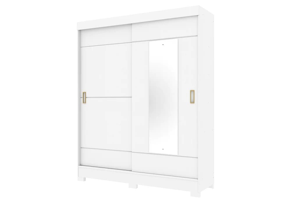 Armoire 2 Portes Coulissantes avec Miroir - Image 2