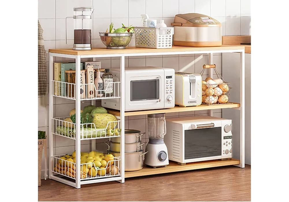 Meuble de Rangement Cuisine + Surmeuble TEVIO - Image 1