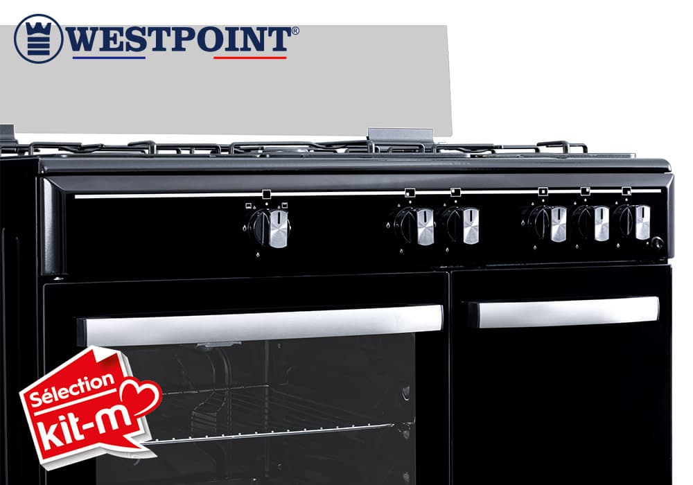 Cuisinière Butanette Gaz 90cm WESTPOINT Noir (WCZM9650GFINNBO) - Image 5