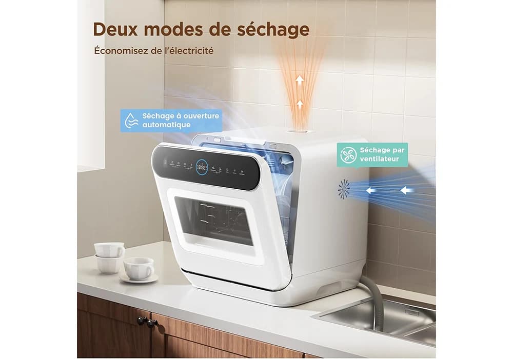 Lave-Vaisselle Compact avec Porte Vitrée (OMDWT2W703TCFP2) - Image 4