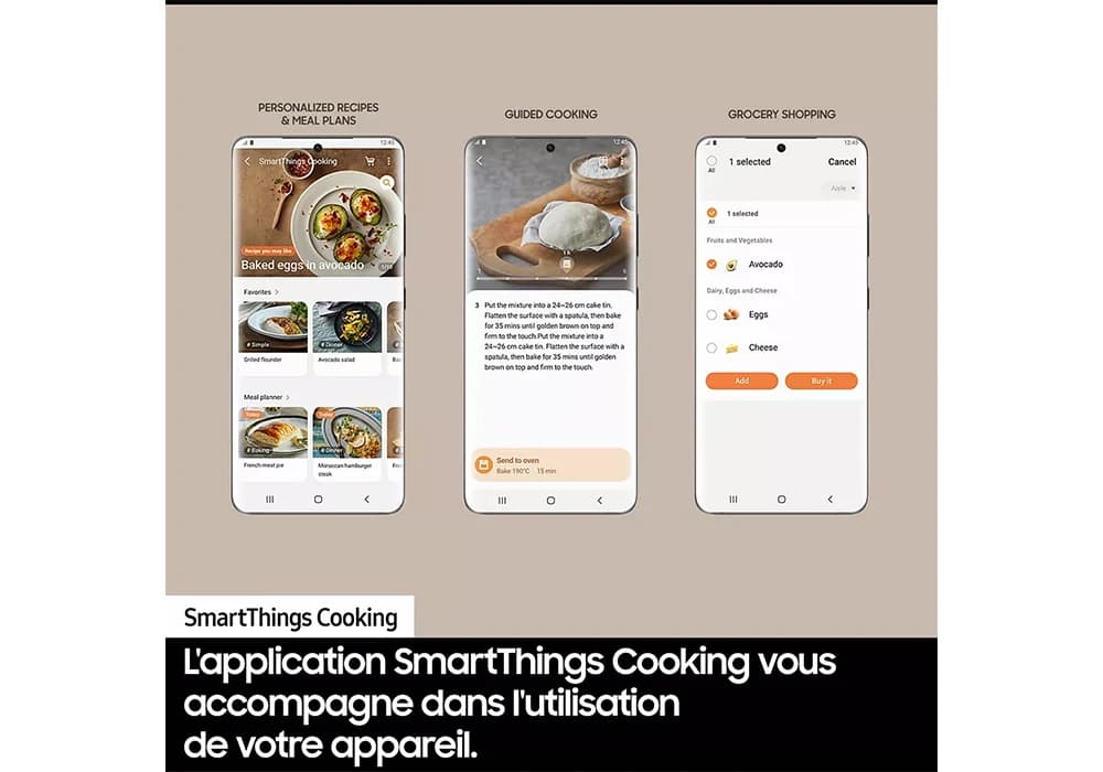 Micro-ondes Encastrable SmartThings Cooking - 50L SAMSUNG (NQ5B4513GBK) - Image 5