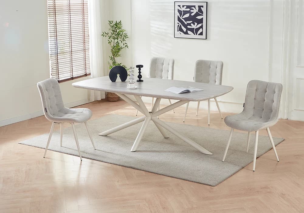 Table à Manger Ovale GUBI Beige - Image 1