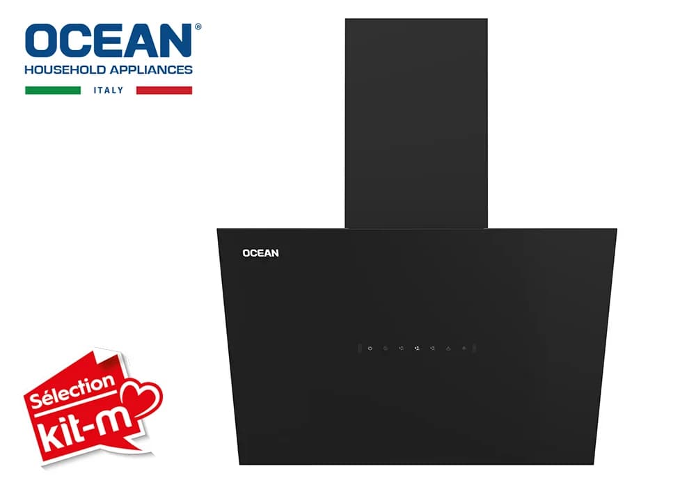 Hotte Murale Inclinée 60CM OCEAN OCDCHC67BGGCCF - Image 1
