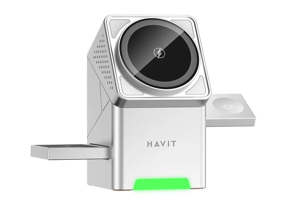 Station De Charge Sans Fil Rotative HAVIT (W3106pro) - Image 2