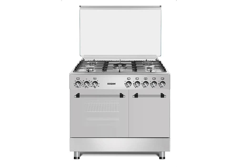 Cuisinière 5 Feux Gaz Butanette 90cm + Four Électrique OCEAN OCMR9550-15MMCCE - Image 2