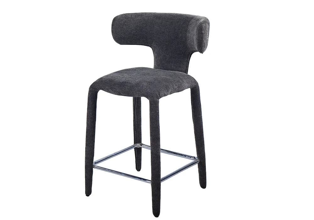 Tabouret Bar HOMEA Gris - Image 2