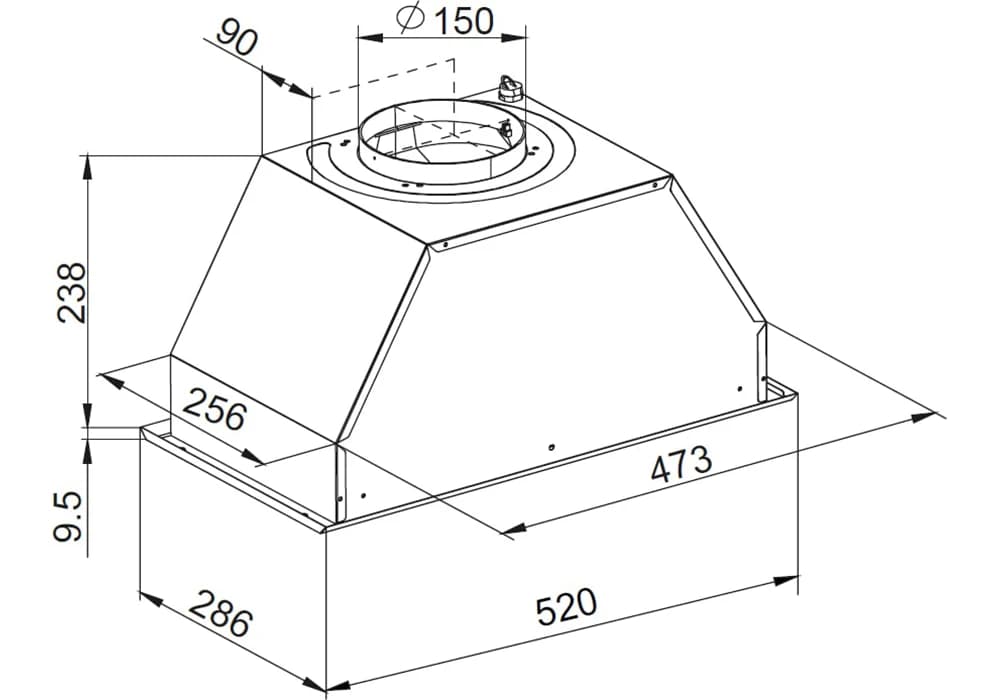 Hotte Aspirante AIRLUX (AHF571BK) - Image 3